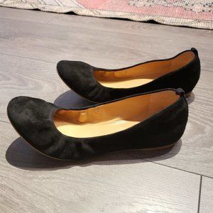J. Crew Anya Suede Ballet Flats